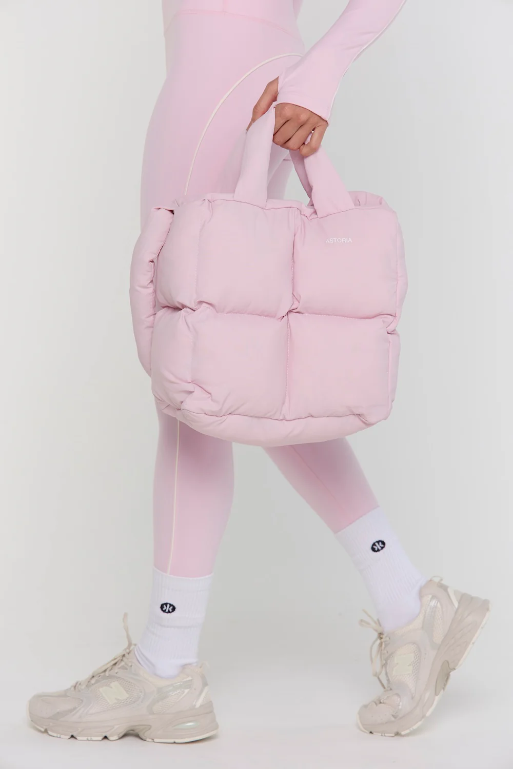 Astoria Airvíve Full Length Legging - Pink/Cream - Image 8