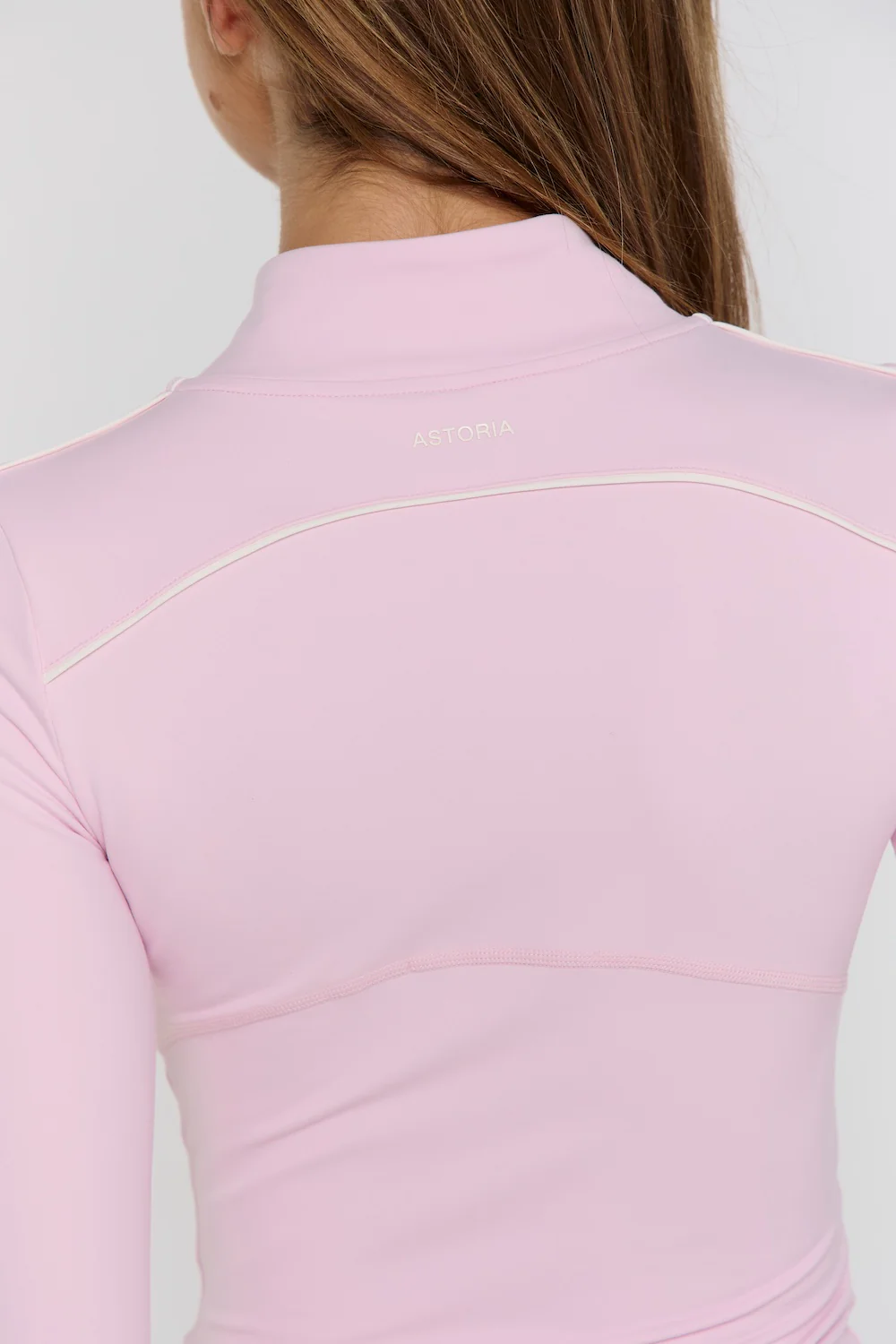 Astoria Airvíve Half Zip Jacket - Pink/Cream - Image 3