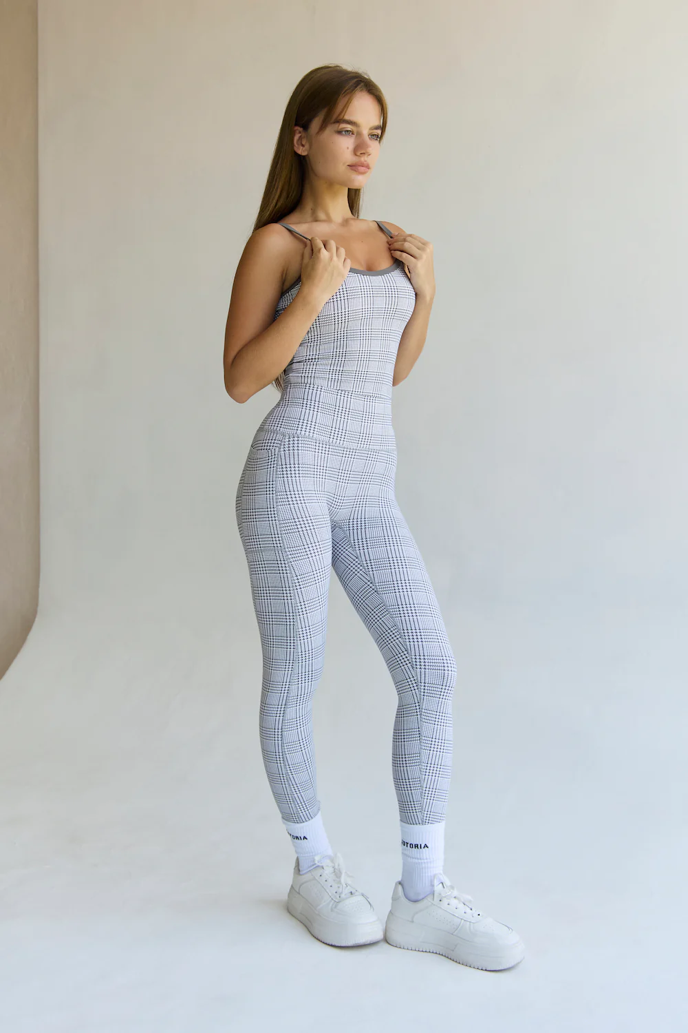 Astoria Airvíve Pocket Legging - Grey Plaid - Image 9