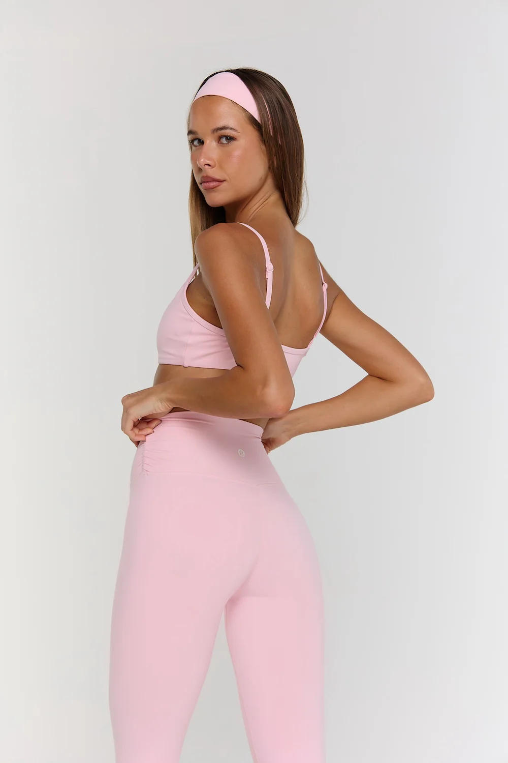 Astoria Airvíve Ruched Micro Sports Bra - Sweetheart Pink - Image 3