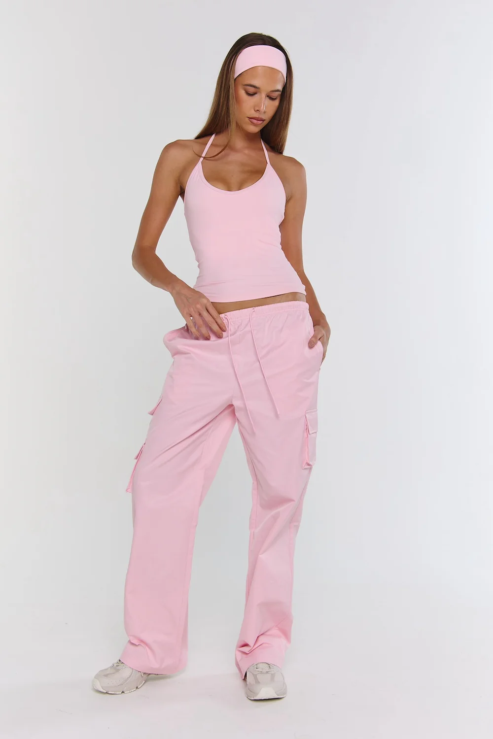 Astoria Airvíve Tie Halter Tank - Sweetheart Pink - Image 3
