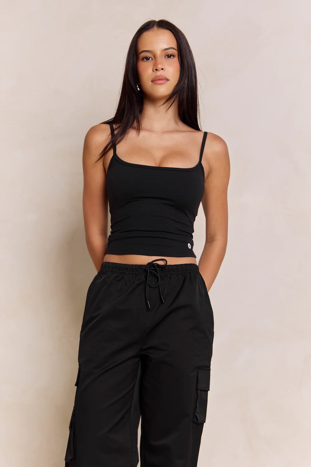 Astoria Cargo Pant - Black - Image 5