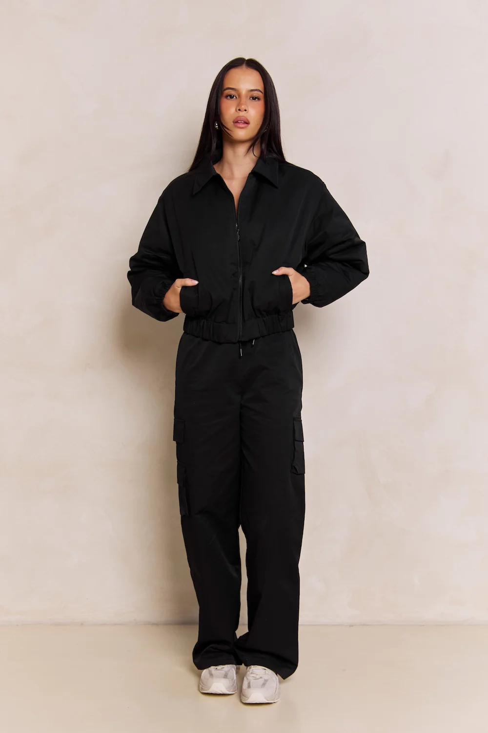 Astoria Cargo Pant - Black - Image 8