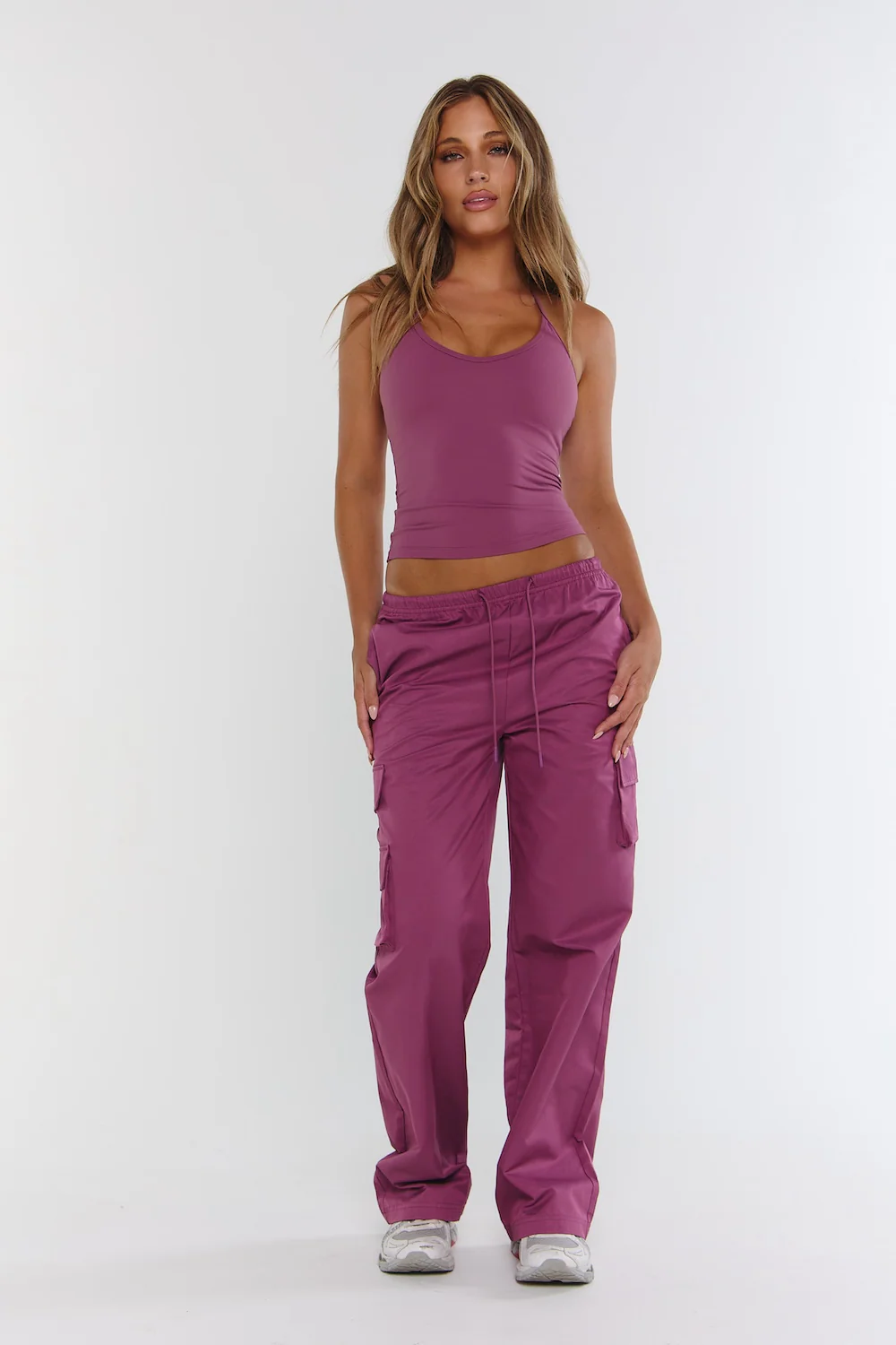 Astoria Cargo Pant - Sugarplum - Image 3
