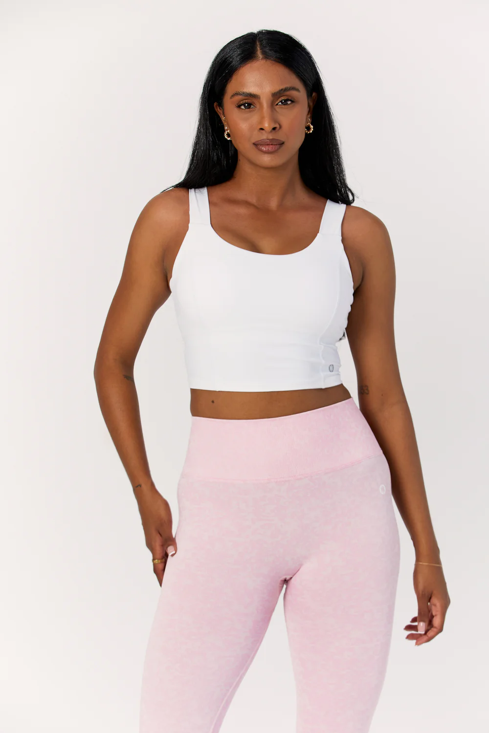 Astoria LIVE LUXE Crossed Sports Crop - White - Image 5
