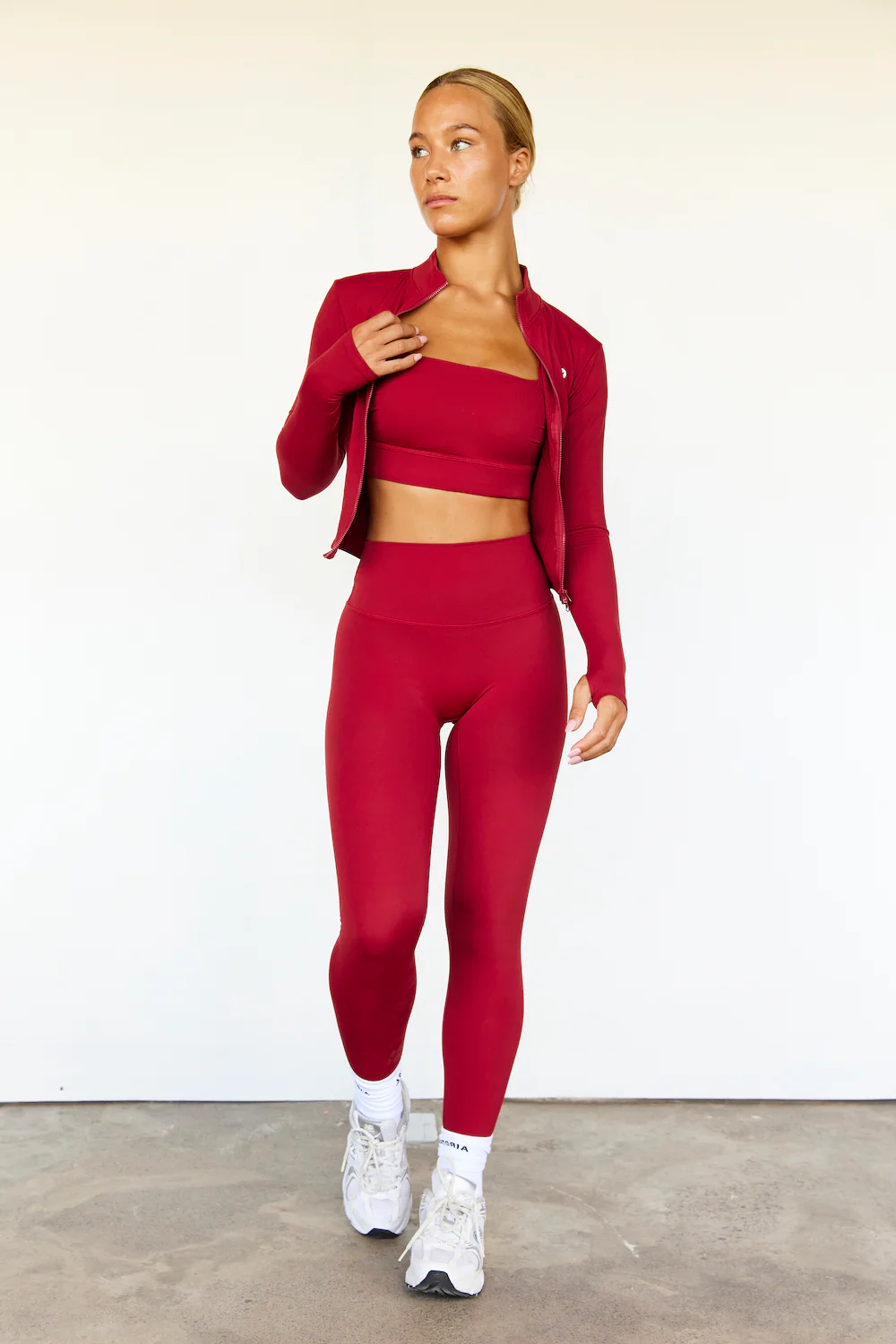 Astoria LUXE BALANCE Full Length Legging - Dark Cherry - Image 2