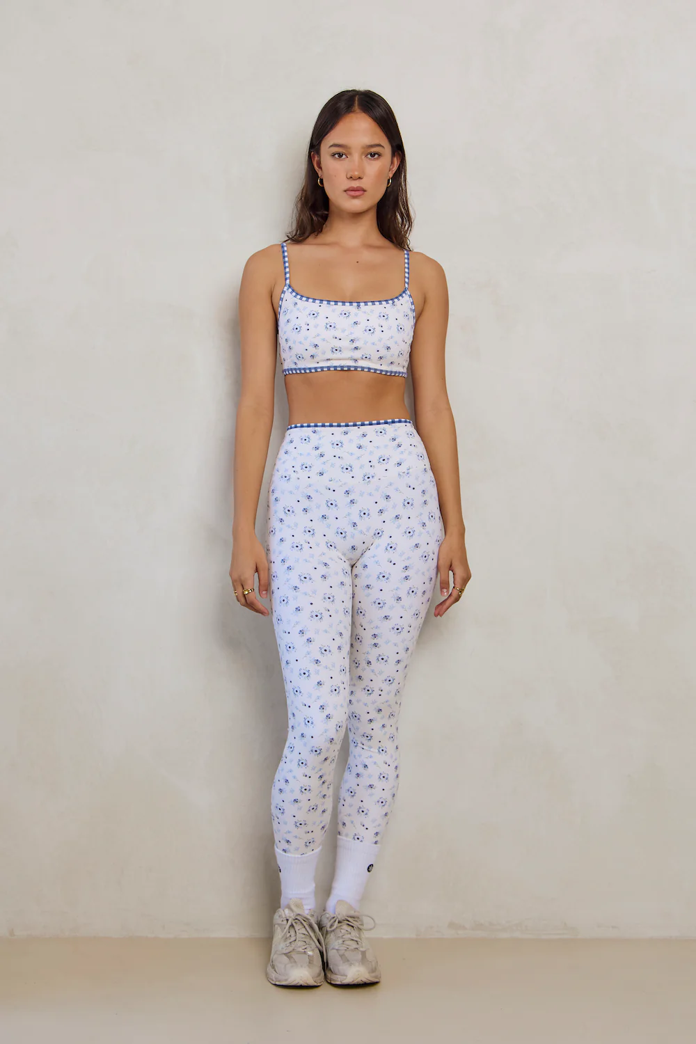 Astoria LUXE BALANCE Minimalist Sports Bra - Blueberry Gingham - Image 5