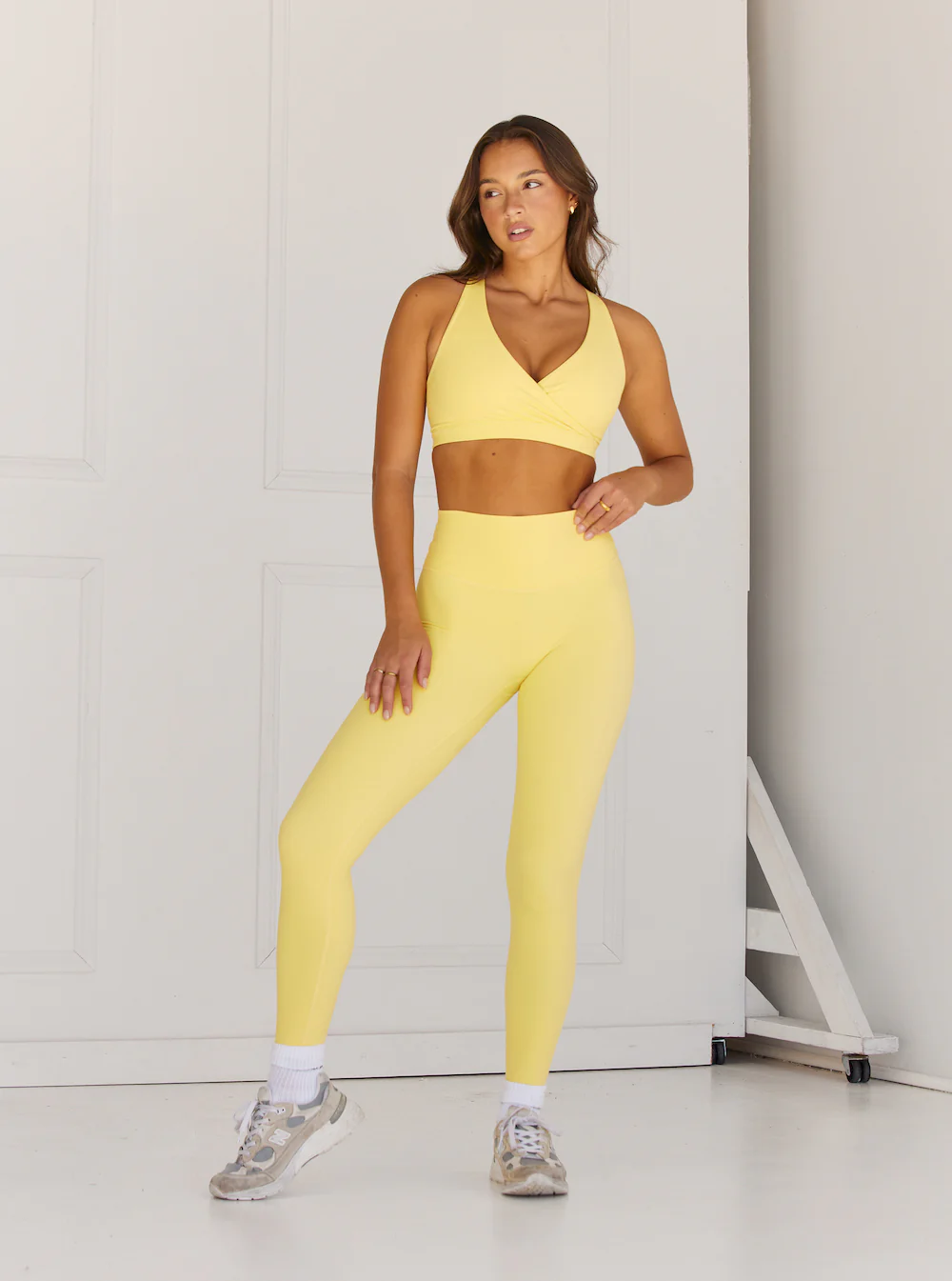 Astoria LUXE BALANCE Plunge Sports Bra - Marigold - Image 2