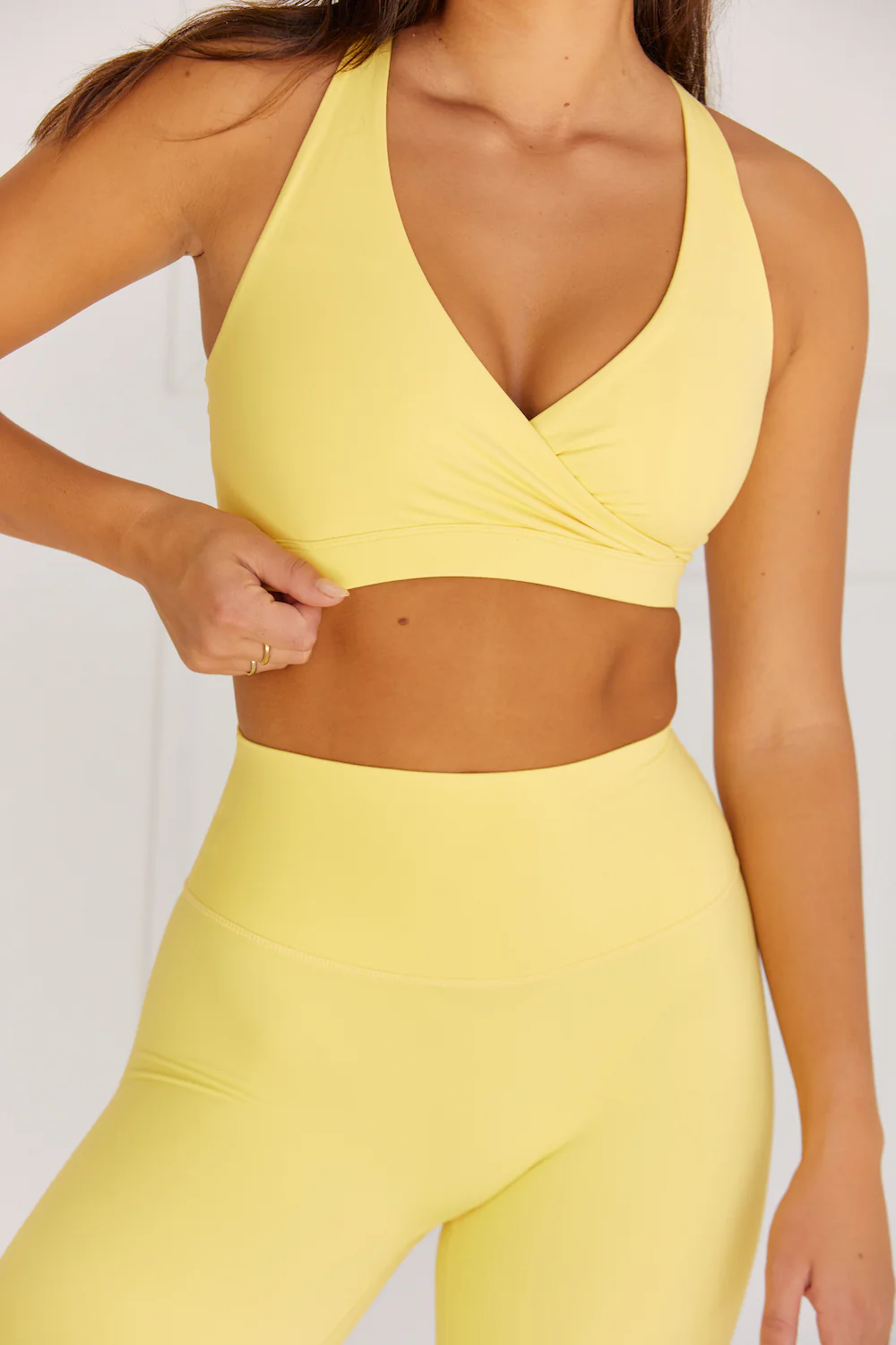 Astoria LUXE BALANCE Plunge Sports Bra - Marigold - Image 3
