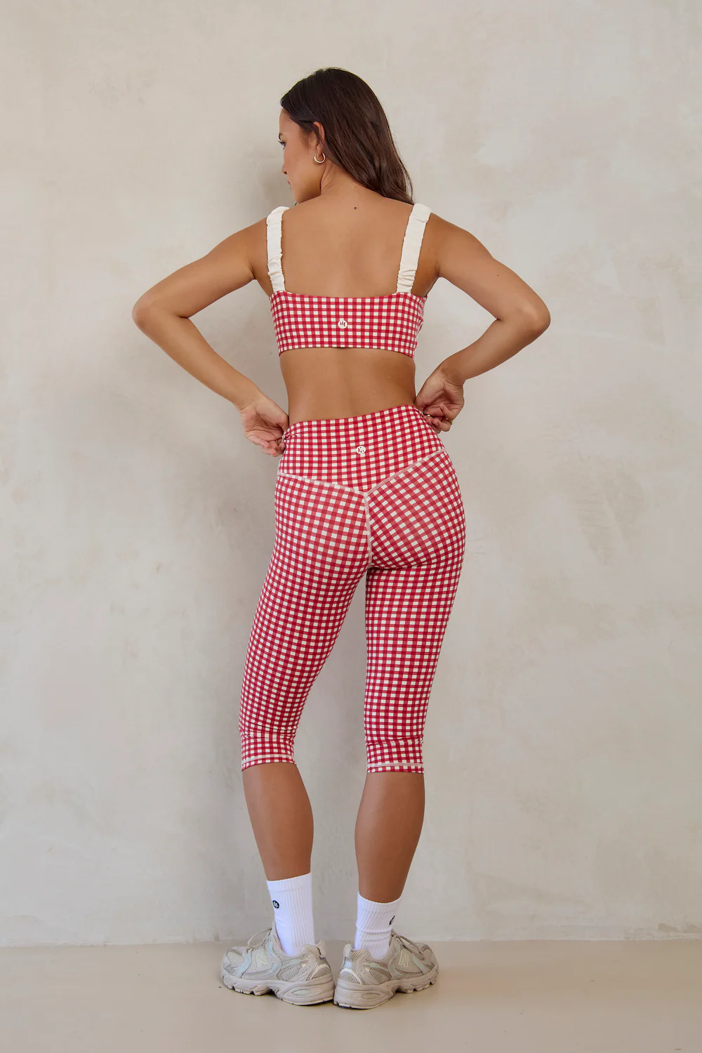 Astoria LUXE BALANCE Ruched Capri - Red Gingham - Image 4
