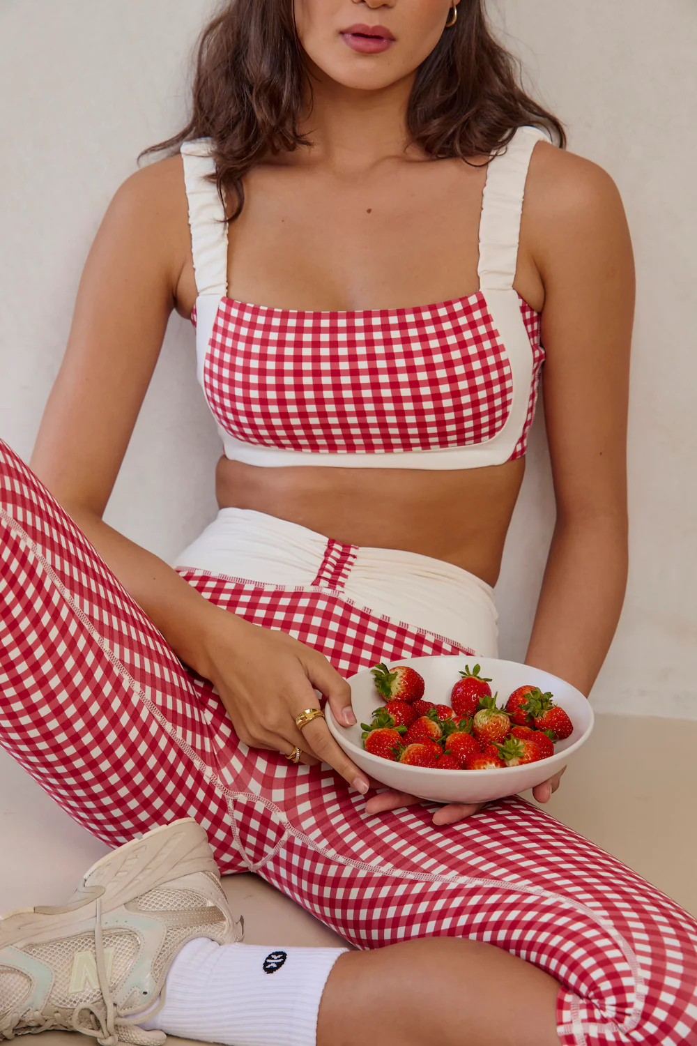 Astoria LUXE BALANCE Ruched Capri - Red Gingham - Image 7