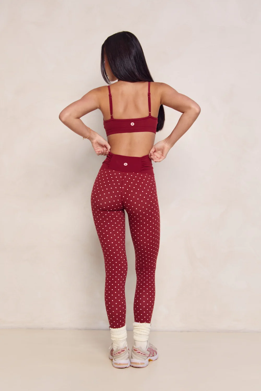 Astoria LUXE BALANCE Ruched Micro Sports Bra - Merlot - Image 5