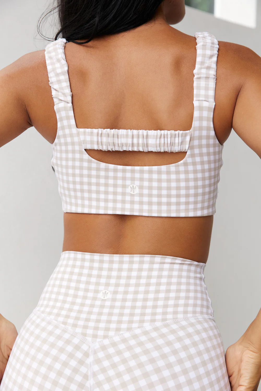 Astoria LUXE BALANCE Short - Beige Gingham - Image 4