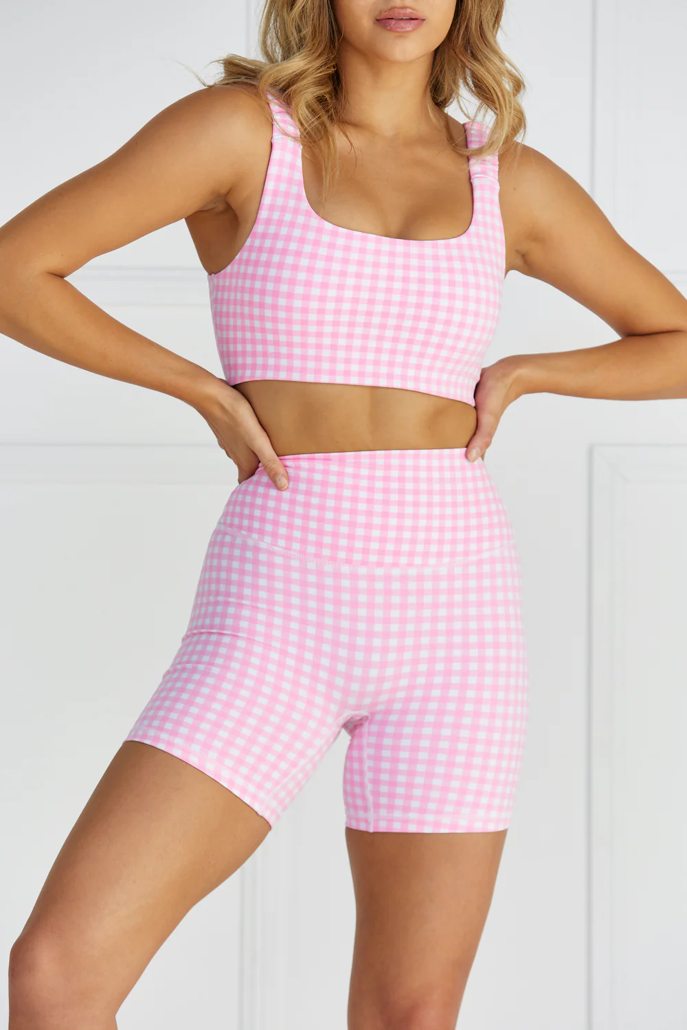 Astoria LUXE BALANCE Short - Pink Gingham - Image 3