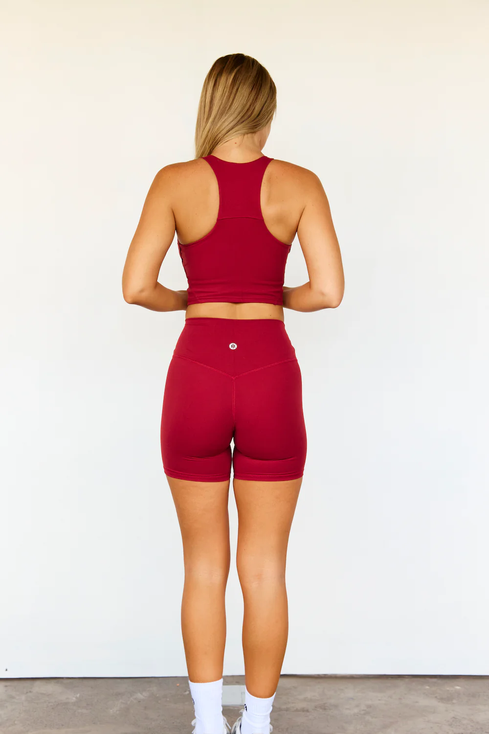 Astoria LUXE BALANCE Staple Sports Crop - Dark Cherry - Image 4