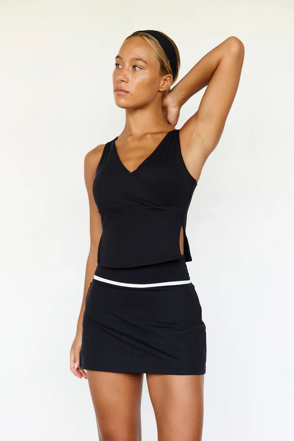 Astoria LUXE BALANCE Tennis Skirt - Black/Cream - Image 4