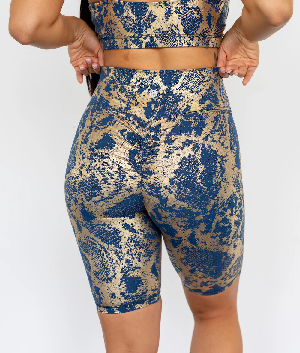 Astoria LUXE METALLIC Series Short - Navy/Gold - Image 4