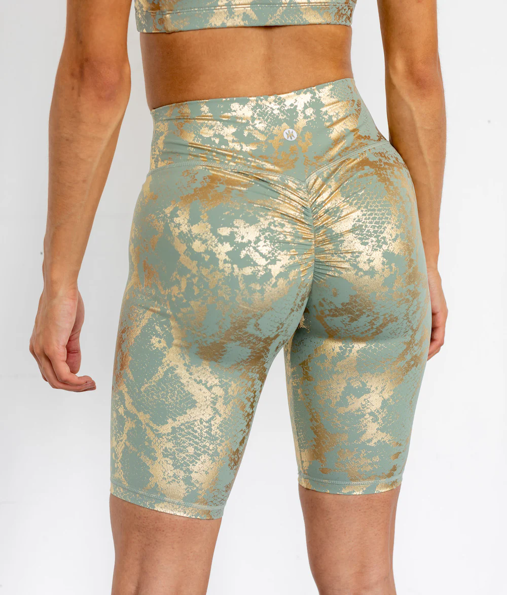 Astoria LUXE METALLIC Series Short - Taupe Green - Image 4