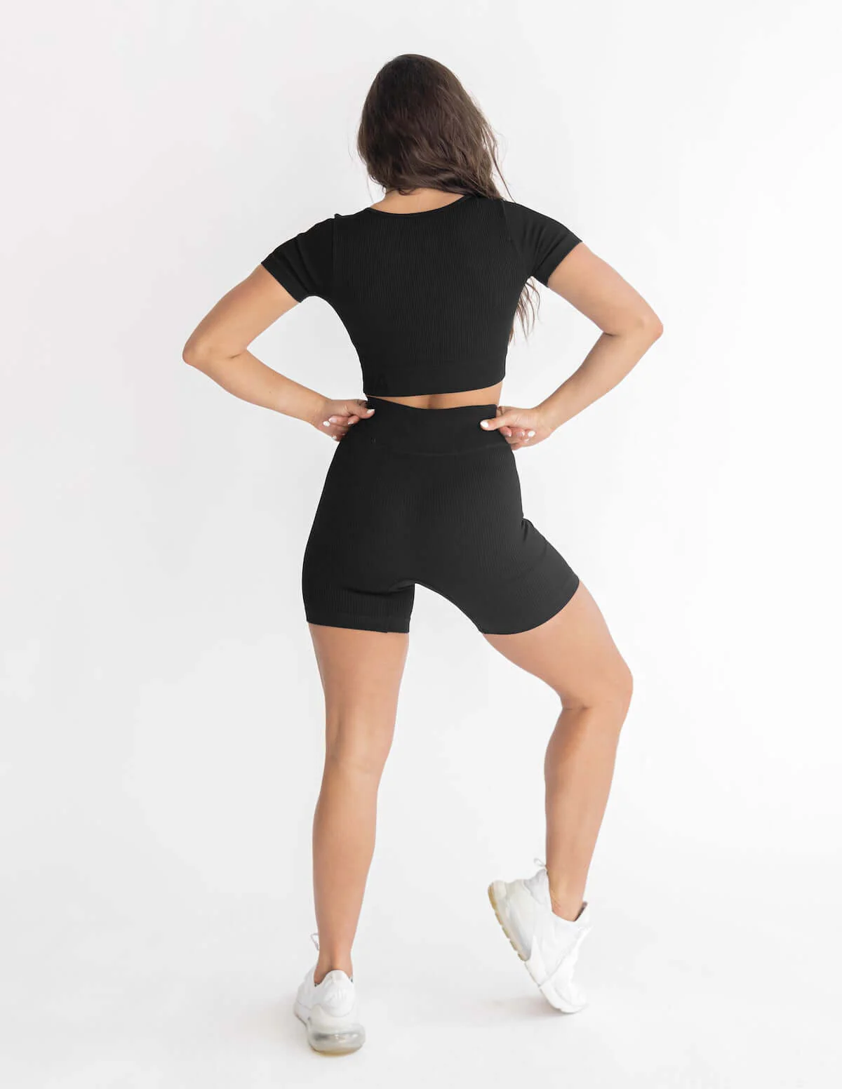 Astoria Seamless Ribbed Series Short - Black - Image 4