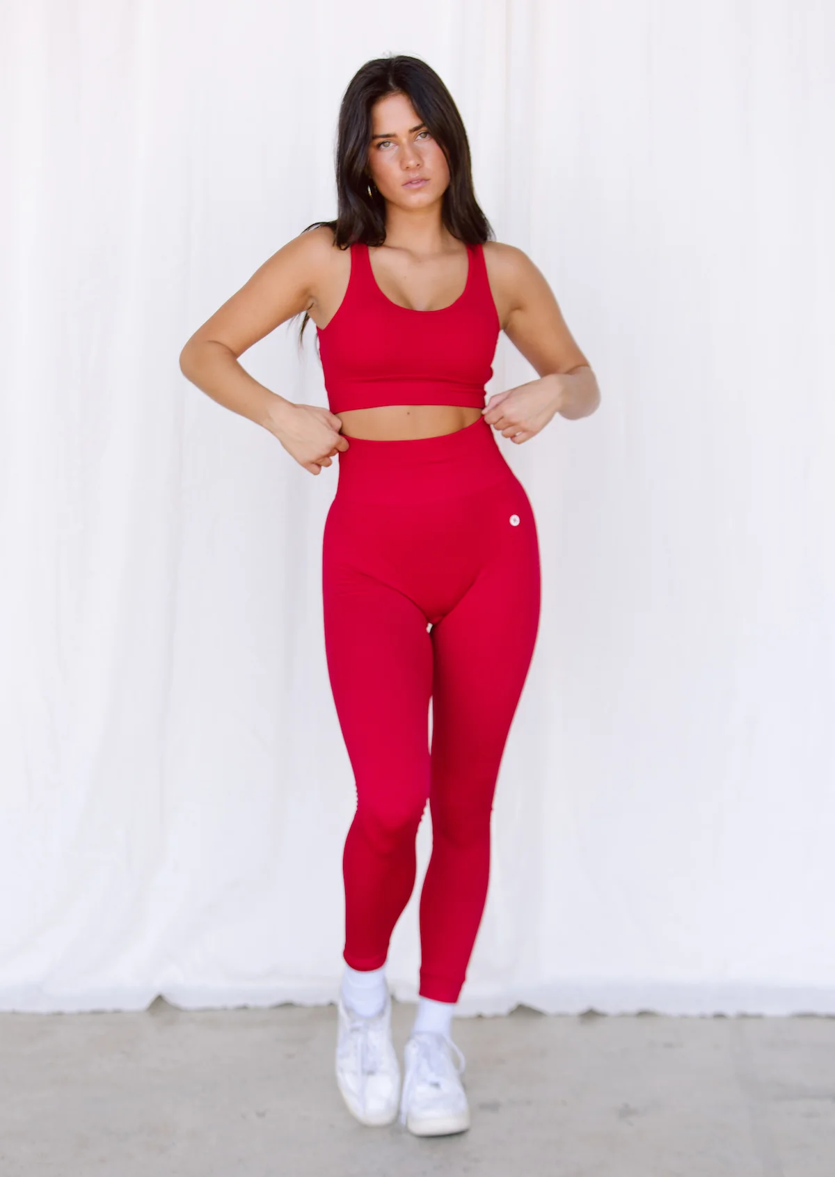 Astoria VELOCITY Seamless Sports Crop - Cherry - Image 3