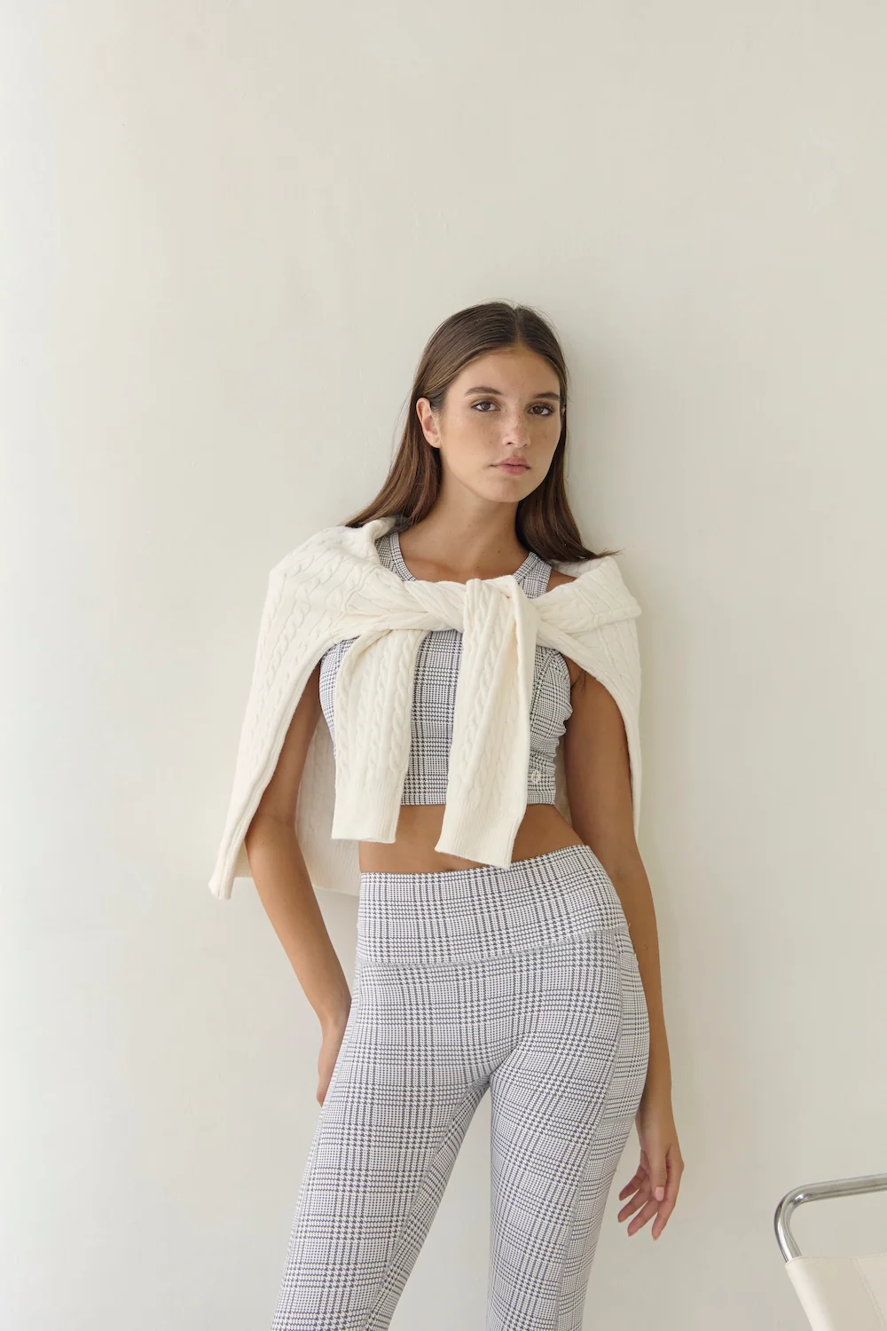 Cable Knit Pullover - Cream - Image 5