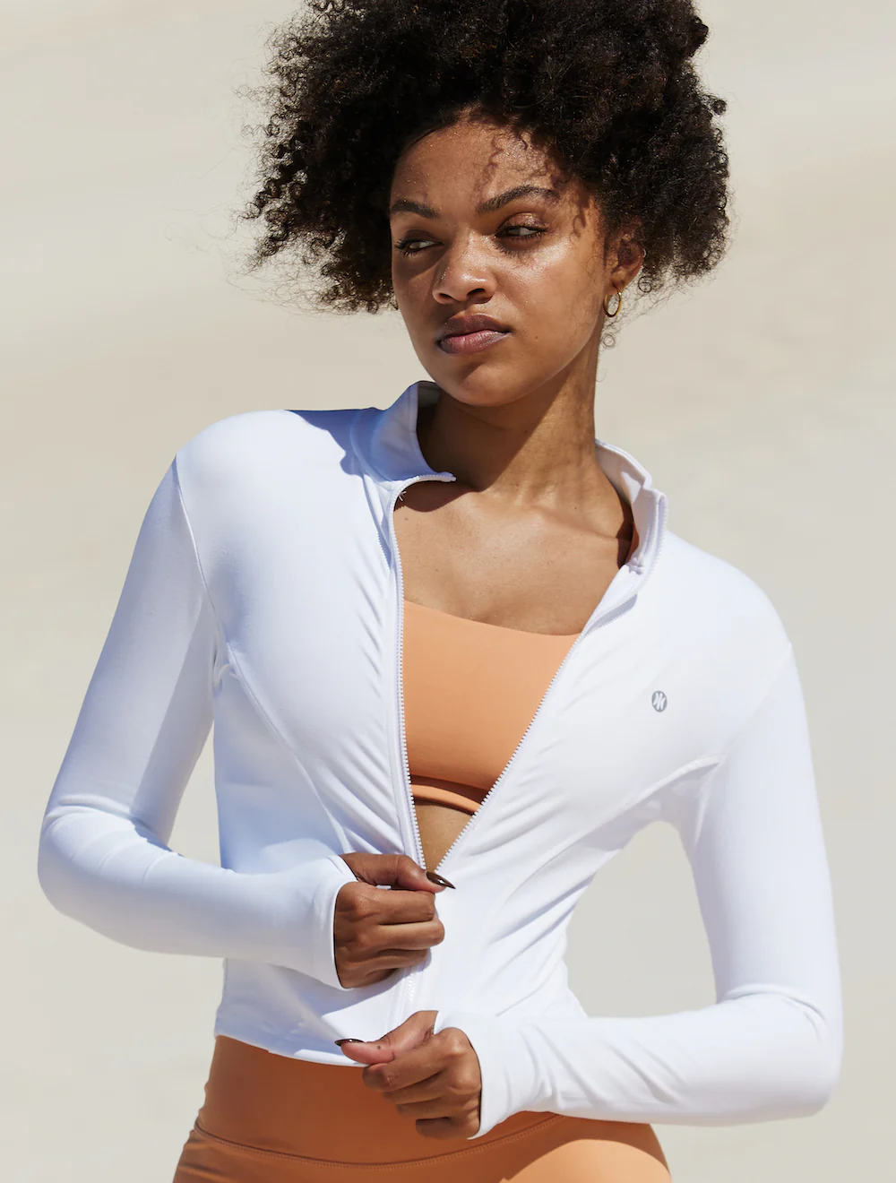 Astoria LIVE LUXE Zip Up Jacket - White - Image 4