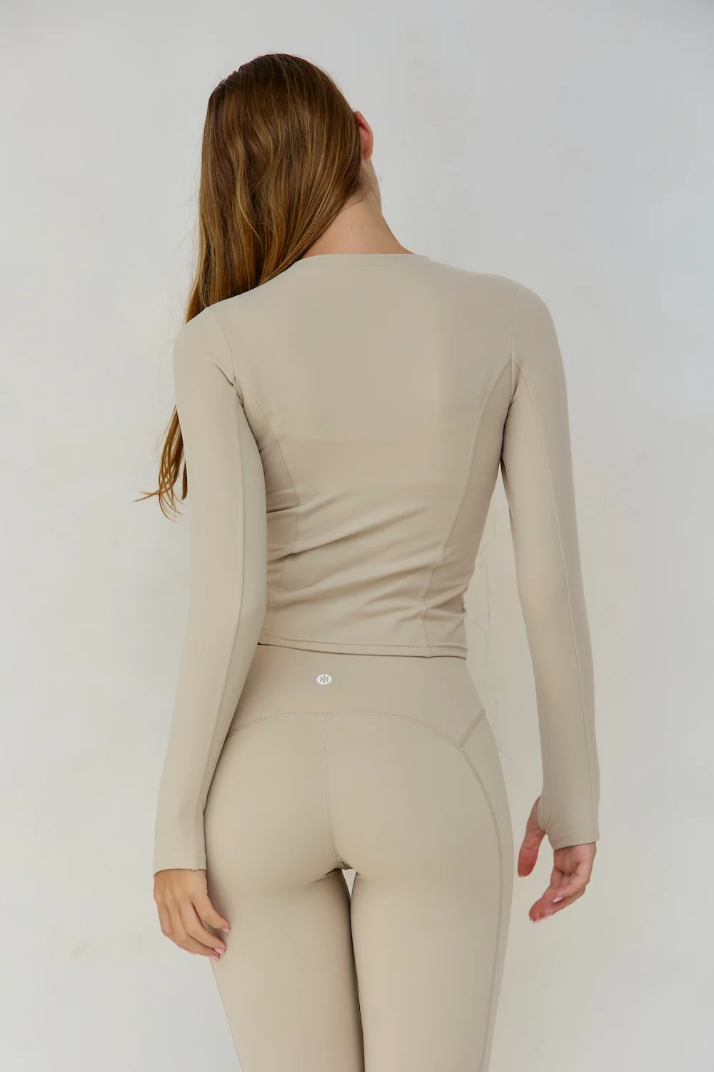 Astoria LUXE BALANCE Long Sleeve Top - Oat - Image 3